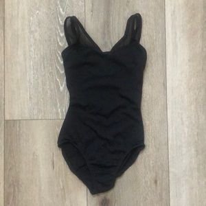 Girls black SoDanca leotard